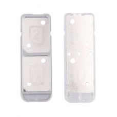 Bandeja de tarjeta dual SIM blanca para Sony Xperia XA F3112/L1 G3311